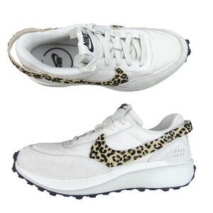 Nike Waffle Debut Leopard Women's Size 7 Phantom White Sneakers NEW